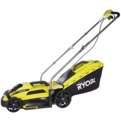 "Ryobi RLM13E33S Electric Lawn Mower - Efficient 33 cm Cutting Width for a Perfectly Manicured Lawn"